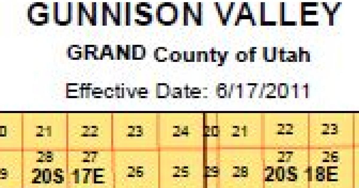 Gunnison Valley Agreement Map Bureau of Land Management